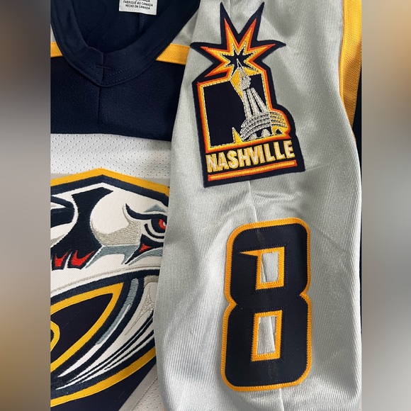 Stu Grismson Nashville Predators NHL CCM jersey Medium - Picture 4 of 9